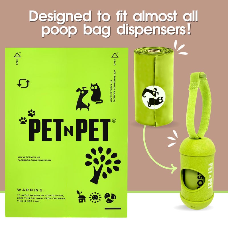 Pet N Pet Poop Bags For Dogs, 120 Counts Plant Based Dog Poop Bags Rolls, Thick Doggie Poo Bag, 100% Leak-proof, Easy to Use Pet Waste Bag - Image 3